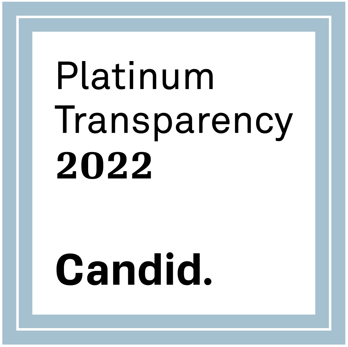 Candid Platinum Seal 2022